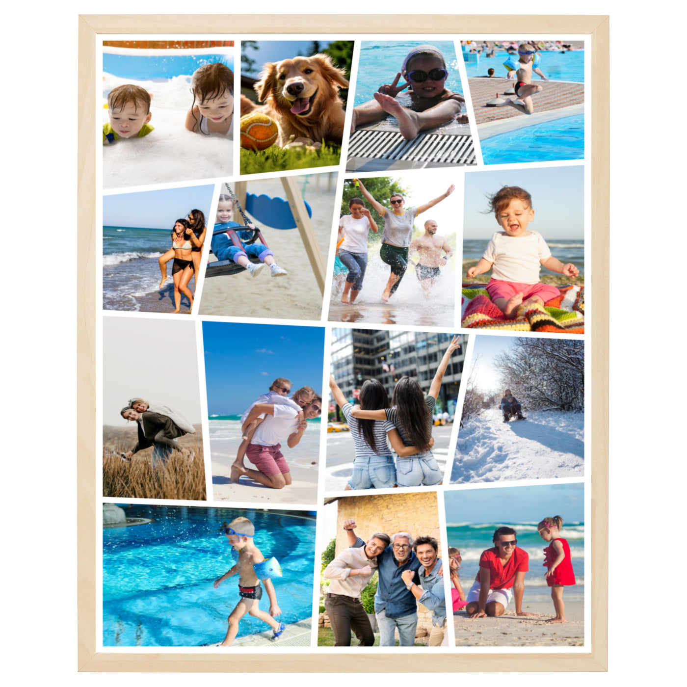 foto kollage i hvid baggrund med 15 fotos i sig-sag design