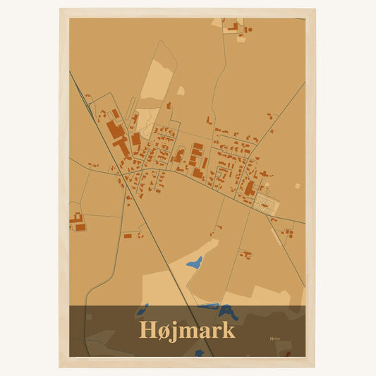 Højmark plakat – Firkantet 2026 – Lys pastel brun