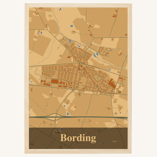 Bording plakat – Firkantet 2026 – Lys pastel brun