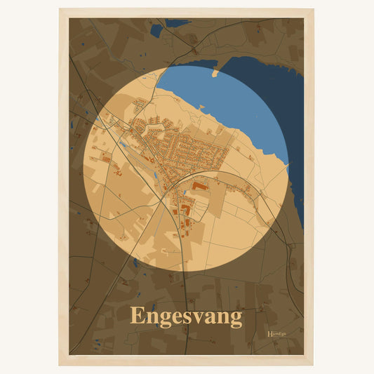 Engesvang Plakat – Lys pastel brun