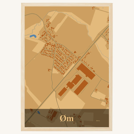 Øm plakat – Firkantet 2026 – Lys pastel brun
