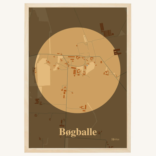 Bøgballe plakat – Centrum 2026 – Lys pastel brun