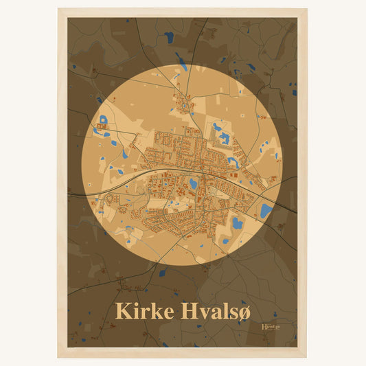 Kirke Hvalsø plakat – Centrum 2026 – Lys pastel brun