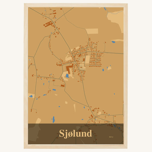 Sjølund Plakat – Lys pastel brun