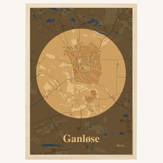 Ganløse plakat – Centrum 2026 – Lys pastel brun