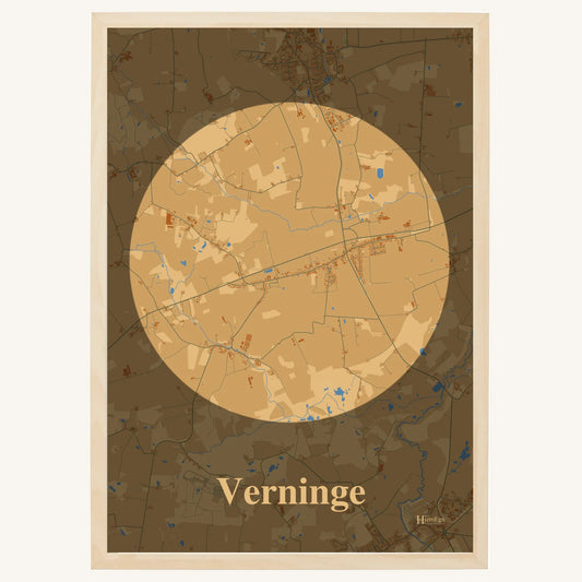 Verninge plakat – Centrum 2026 – Lys pastel brun