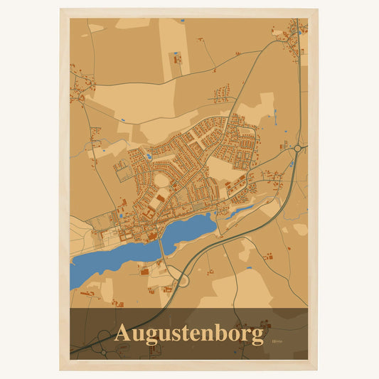 Augustenborg Plakat – Lys pastel brun