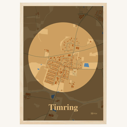 Timring plakat – Centrum 2026 – Lys pastel brun