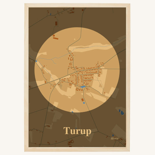 Turup Plakat – Lys pastel brun