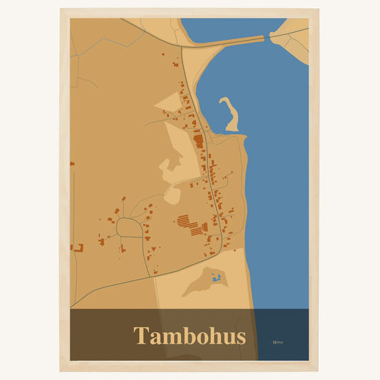 Tambohus plakat – Firkantet 2026 – Lys pastel brun
