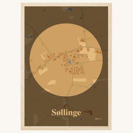 Søllinge plakat – Centrum 2026 – Lys pastel brun