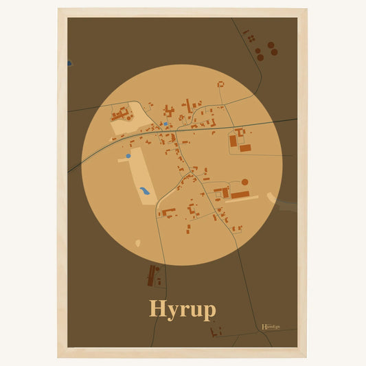 Hyrup plakat – Centrum 2026 – Lys pastel brun
