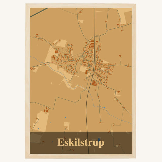 Eskilstrup Plakat – Lys pastel brun