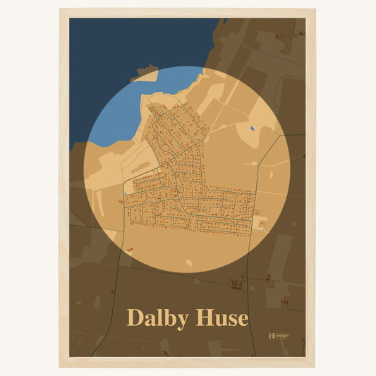 Dalby Huse plakat – Centrum 2026 – Lys pastel brun