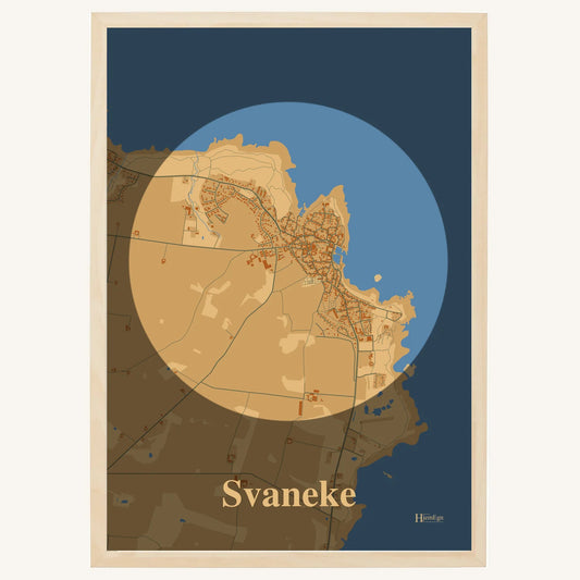 Svaneke plakat – Centrum 2026 – Lys pastel brun