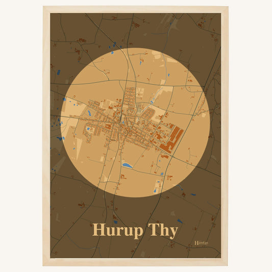 Hurup Thy plakat – Centrum 2026 – Lys pastel brun