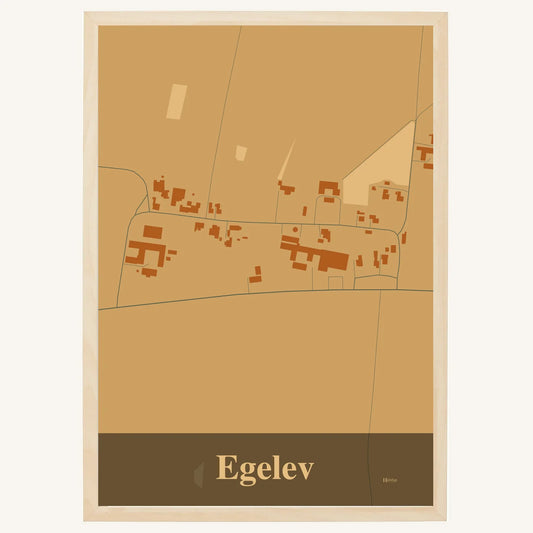 Egelev plakat – Firkantet 2026 – Lys pastel brun