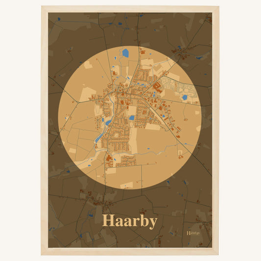 Haarby plakat – Centrum 2026 – Lys pastel brun