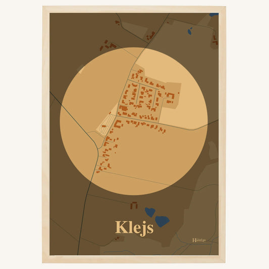 Klejs plakat – Centrum 2026 – Lys pastel brun