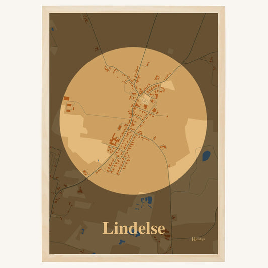Lindelse plakat – Centrum 2026 – Lys pastel brun