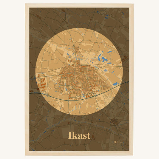 Ikast plakat – Centrum 2026 – Lys pastel brun