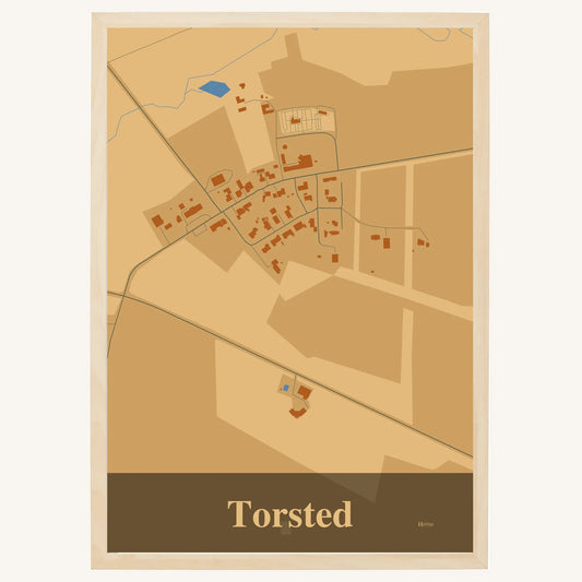 Torsted plakat – Firkantet 2026 – Lys pastel brun