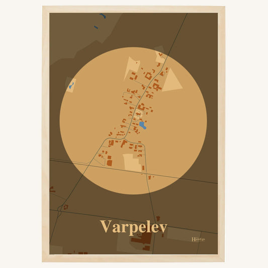 Varpelev plakat – Centrum 2026 – Lys pastel brun