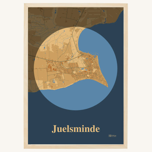 Juelsminde plakat – Centrum 2026 – Lys pastel brun