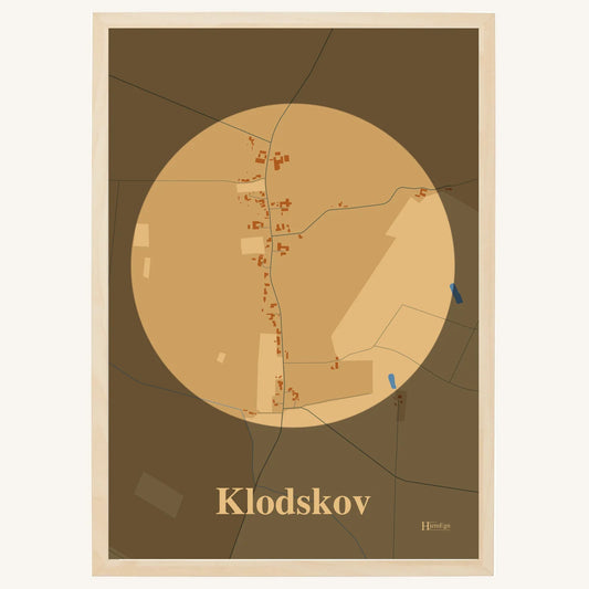 Klodskov plakat – Centrum 2026 – Lys pastel brun