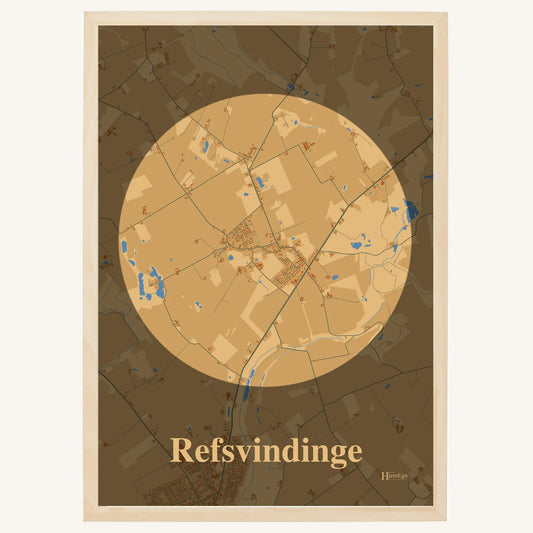 Refsvindinge Plakat – Lys pastel brun