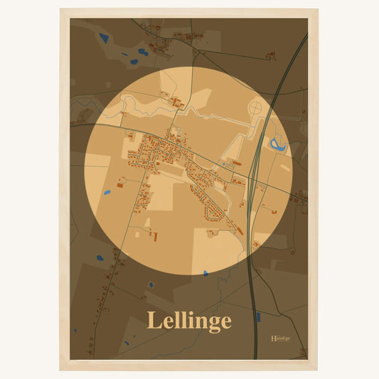 Lellinge plakat – Centrum 2026 – Lys pastel brun