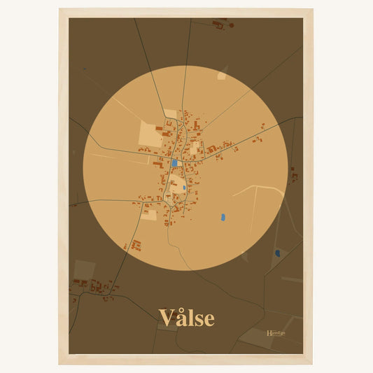 Vålse plakat – Centrum 2026 – Lys pastel brun