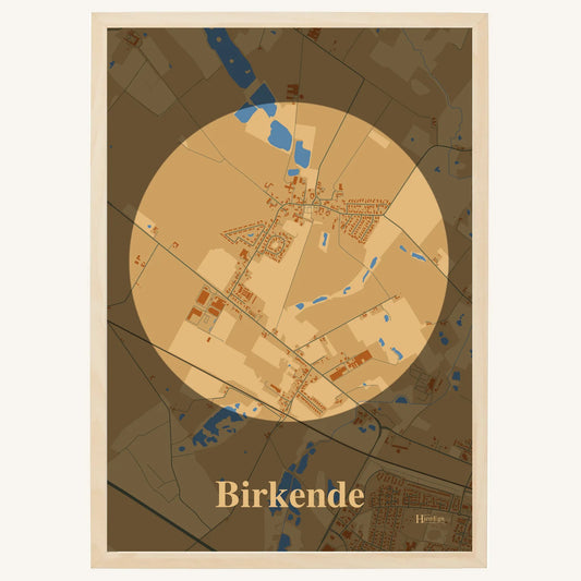 Birkende plakat – Centrum 2026 – Lys pastel brun