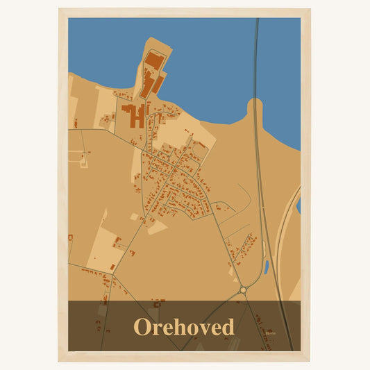 Orehoved Plakat – Lys pastel brun
