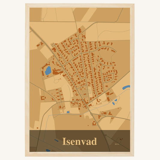 Isenvad plakat – Firkantet 2026 – Lys pastel brun