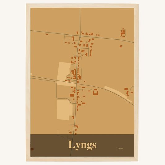 Lyngs plakat – Firkantet 2026 – Lys pastel brun