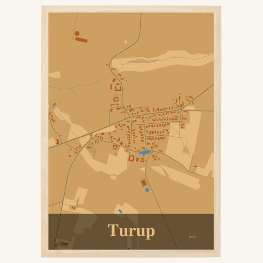Turup Plakat – Lys pastel brun