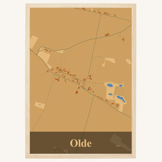 Olde plakat – Firkantet 2026 – Lys pastel brun