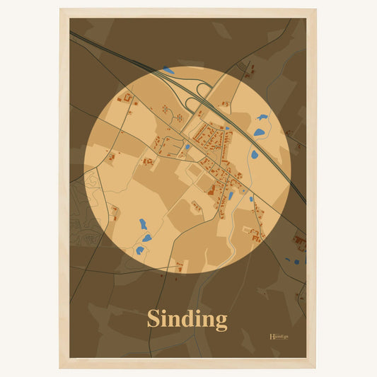 Sinding plakat – Centrum 2026 – Lys pastel brun