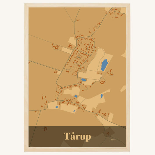 Tårup Plakat – Lys pastel brun