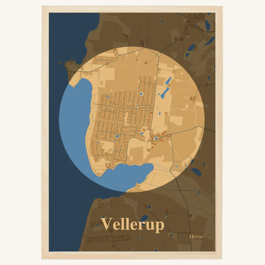 Vellerup Plakat – Lys pastel brun