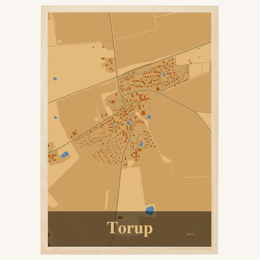 Torup Plakat – Lys pastel brun