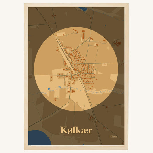 Kølkær plakat – Centrum 2026 – Lys pastel brun