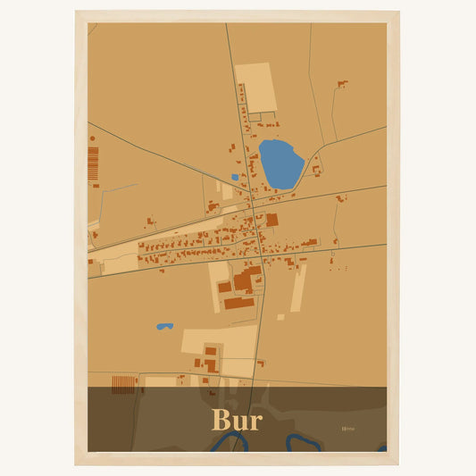 Bur plakat – Firkantet 2026 – Lys pastel brun