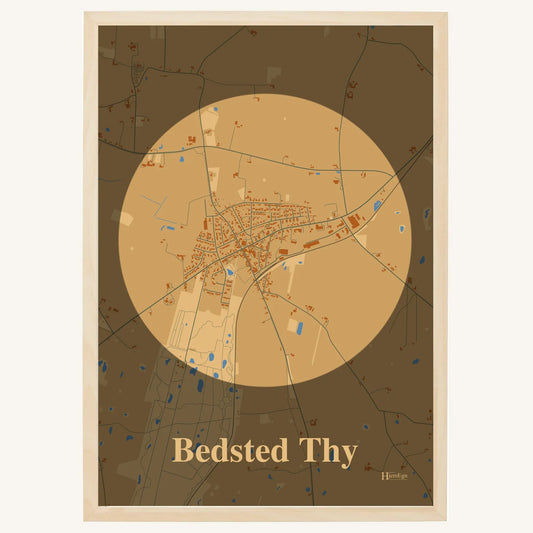 Bedsted Thy plakat – Centrum 2026 – Lys pastel brun