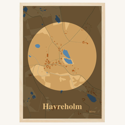 Havreholm plakat – Centrum 2026 – Lys pastel brun