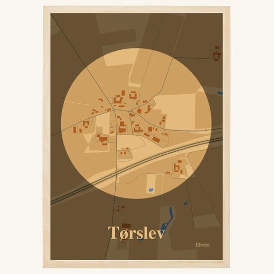Tørslev plakat – Centrum 2026 – Lys pastel brun