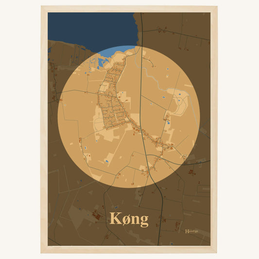 Køng plakat – Centrum 2026 – Lys pastel brun