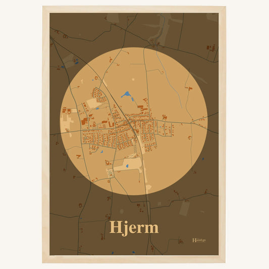 Hjerm plakat – Centrum 2026 – Lys pastel brun