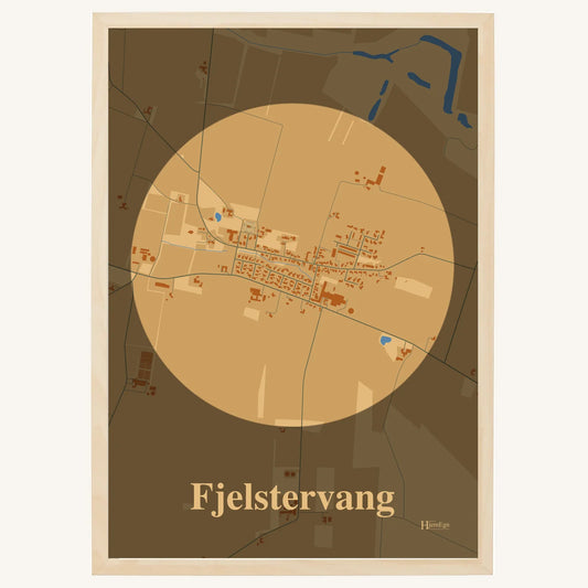 Fjelstervang plakat – Centrum 2026 – Lys pastel brun